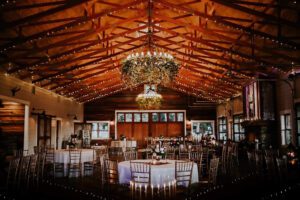 The Inside Interiors of a Ranch Area With Chairs